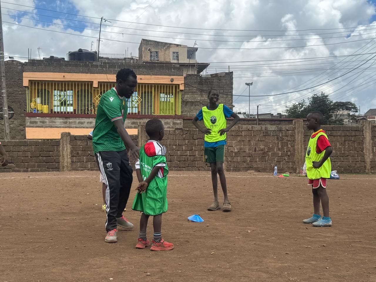 Youth football training
